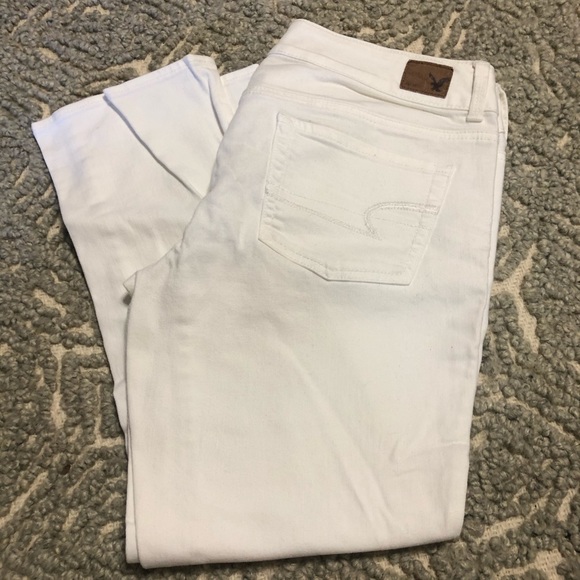American Eagle Outfitters Pants - AEO white crop